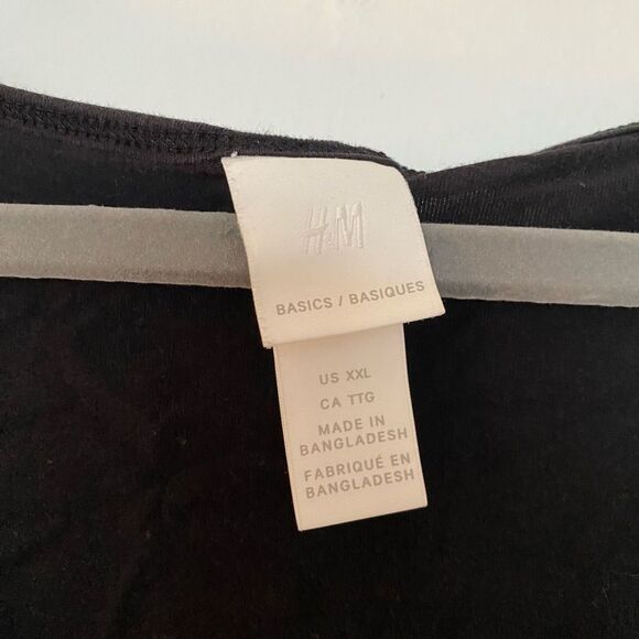 H&M Black Basics Tank Top Size XXL - Picture 2 of 6